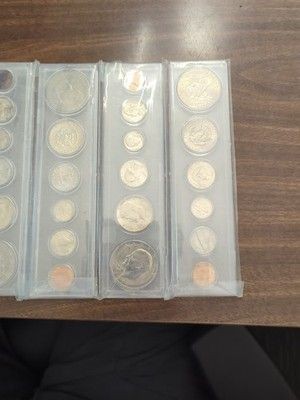 6 Coin Sets 1971 1972 1974 Mint Sets Whitman Holders Used Uncirculated