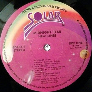 Midnight Star Headlines Vinyl LP Record Used 2