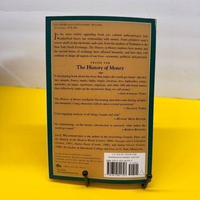 The History of Money Jack Weatherford Paperback Economics Anthropology 1997