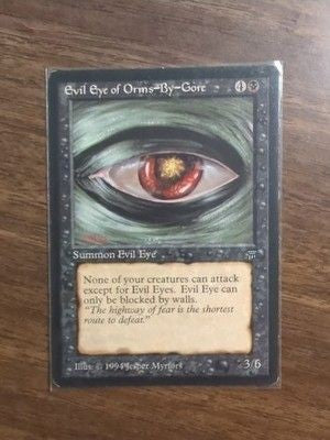 Evil Eye of Orms-by-Gore Legends Card Black Ungraded