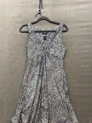 New York & Company Dress Womens Small Sleeveless Stretch Knit Abstract Pattern P
