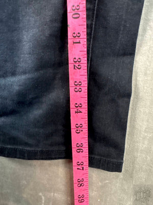 Women's Black Denim Jeans Mid-Rise Straight Fit Size 6/28R 5
