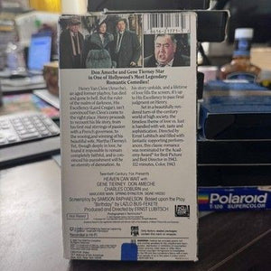 Heaven Can Wait 1943 Classic Romance VHS Movie Good Condition Gene Tierney Don A 2