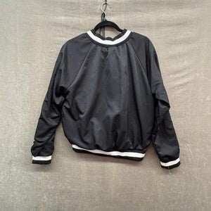 Varsity Spirit Pullover Jacket Womens Medium Black White Cheer Warm Up Pre-Owned 4