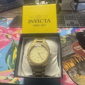 **NEW** Invicta Speedway Vantage Mens - 43mm, Gold (50174) Original Box 1