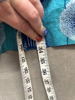 Zachary's Smile White Label Dress Womens 6 Blue Teal Geometric Pockets Fit Flare 5