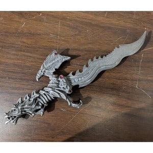 VINTAGE REALISTIC WEIGHTED MINI DAGGERS ~9” & ~11" LONG DRAGON THEMED SHARP!! 2