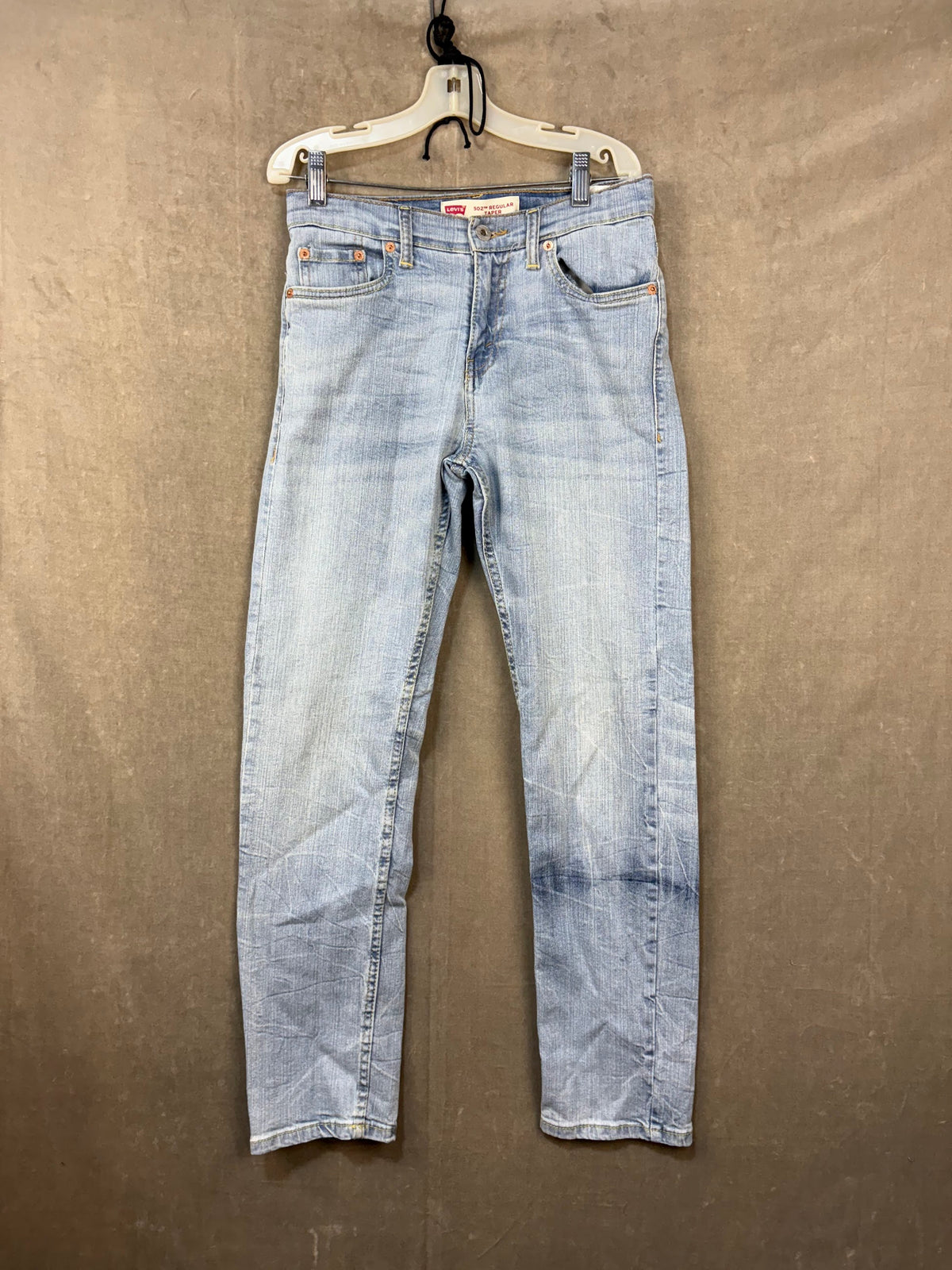 Levi's Jeans 502 Taper Fit Light Wash Blue Size 26 Pre-Owned Regular Fit