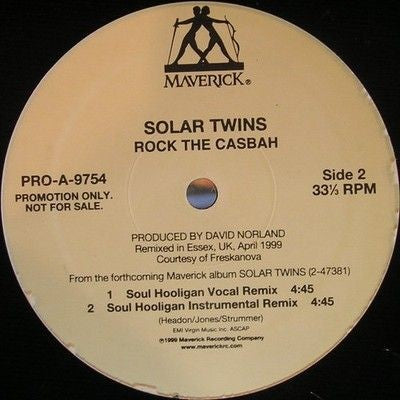 Solar Twins Rock The Casbah 12" Vinyl Record