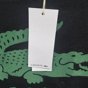 Lacoste Shirt Mens Large Black Green Croc Logo Graphic Tee Regular Fit Cotton 4