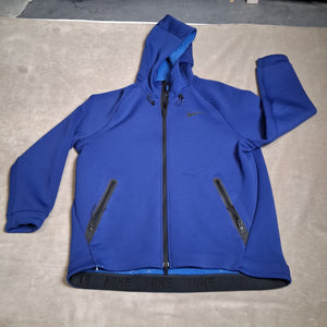 Nike Men's Blue Full Zip Windbreaker Jacket XL Polyester Fleece Pre-Owned 1