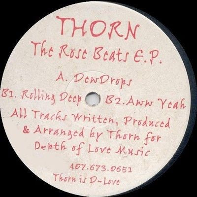 Thorn The Rose Beats E.P. 12 Inch Vinyl Record Used