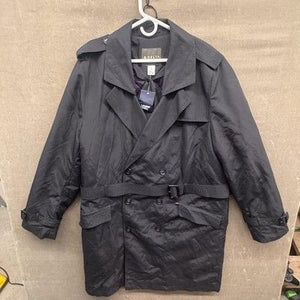 Lands End Delta Trench Coat Mens 44 Tall Belt Removable Liner Quilted Jacket 2