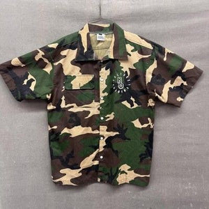 Kulture Original Shirt Mens XL Camouflage Camo Button Up Short Sleeve Military P 2