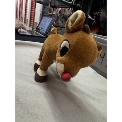 Rudolph Red Nosed Reindeer Plush Stuffed Animal 13 Inch Used