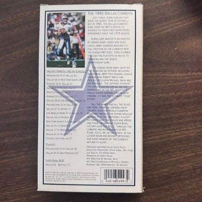 Dallas Cowboys Super Bowl XXVII Champions NFL Films VHS Video Very Good