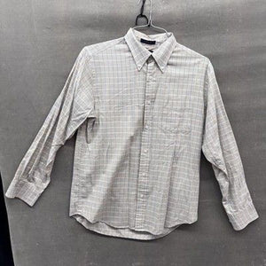 Dockers Mens Medium Plaid Classic Fit Button Down Shirt Stain Defender Wrinkle 2