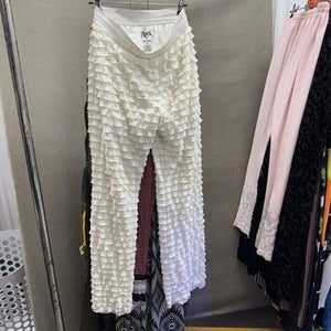 Wrangler Rock 47 Womens Medium Ruffle Textured Wide Leg Pants Pre-Owned Excellen 4