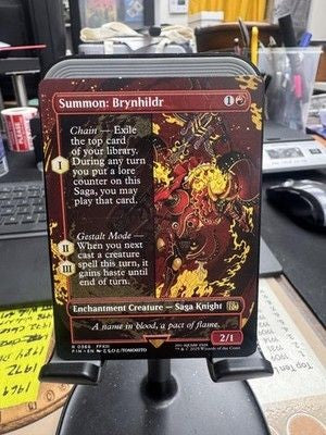 Magic The Gathering Summon Brynhildr Enchantment Creature Saga Knight Card Ungra