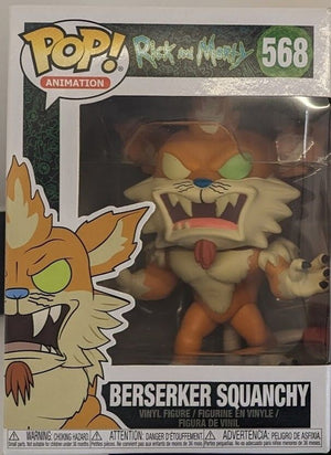 Rick and Morty Squanchy Berserker Pop Vinyl Figure 568 New Rare Vaulted 1