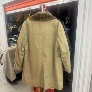 Vintage Brooks Brothers Coat Mens XL Faux Fur Lined Button Up Classic 70s 2
