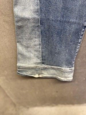 Dear John Jeans Womens 30 Blue Walker Distressed Patchwork Flare Denim Retro 4