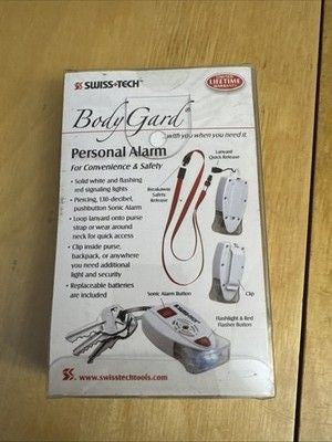 Swiss Tech Body Gard Personal Alarm Flashing Signaling Lights Sonic Alarm Safety 2