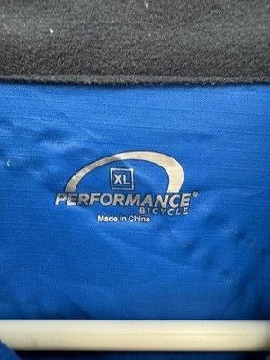 Performance Jacket Mens XL Windbreaker Full Zip Cycling Reflective Pockets Pre-O