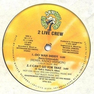The 2 Live Crew Do Wah Diddy 12" Vinyl Record 4