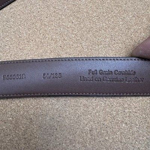 ROUNDTREE & YORKE Men's Wide Black Full Grain Cowhide Dress Belt Size 54/135 3
