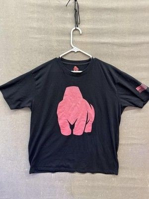 Primal Shirt Mens XL Black Red Gorilla Strength Balance Athletic Gym Pre-Owned