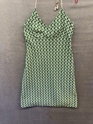 Ann Taylor Loft Dress Womens 4P Petite Textured Knit Fitted Sleeveless Summer 3