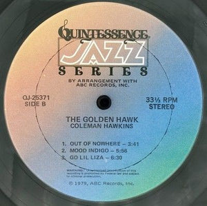 Coleman Hawkins Golden Hawk Vinyl LP Record Used Jazz Album 2