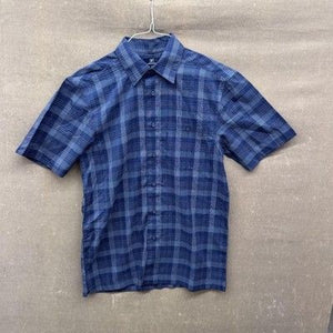 George Mens Shirt Small Plaid Short Sleeve Button Up Pocket Lightweight Pre-Owne 1