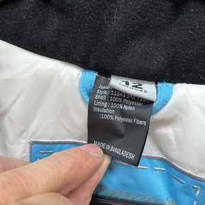 Obermeyer Jacket Womens Juniors 12 White Blue Insulated Ski Snow Winter 11343 1
