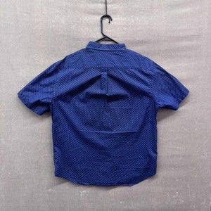 Old Navy Mens Large Blue Polka Dot Short Sleeve Button Up Shirt Pre-Owned Excell 2