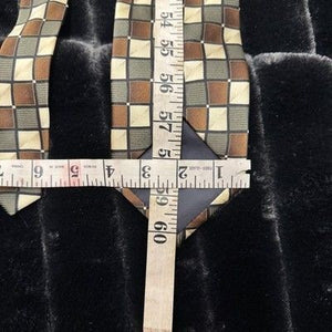 Hermoso Tie Mens Classic Geometric Squares Silk Neckwear Wide Dress Business For 2