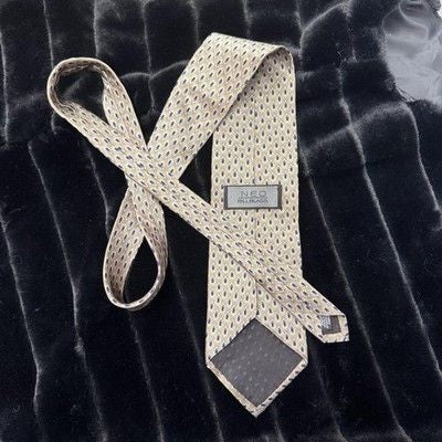 Bill Blass Neo Tie Mens Silk Classic Neckwear Patterned Made Costa Rica