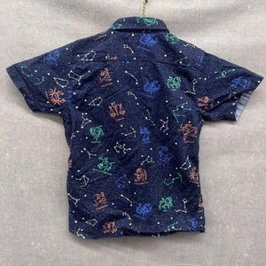 Craft Flow Shirt Boys Large Navy Zodiac Constellation Print Short Sleeve Pre-Own 3