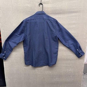 Society of Threads Mens Shirt Large Blue Geometric Print Button Up Long Sleeve P 5