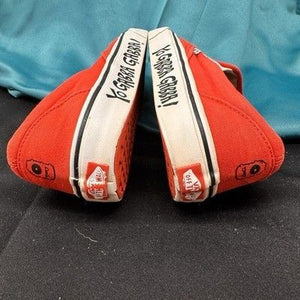 Vans Classic Slip-on Red Yo Gabba Gabba Muno Face Mens Size 7 Pre-Owned 5