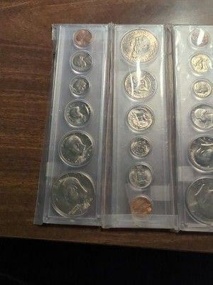 (6) x 6-Coin Sets | 2/Yr | 1971, 1972, 1974 Mint Sets in a Whitman Holders 3