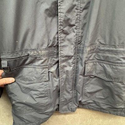 WearGuard Jacket Mens XL Gray Hooded Work Parka Nylon Envoy Logo Aramark 652EY