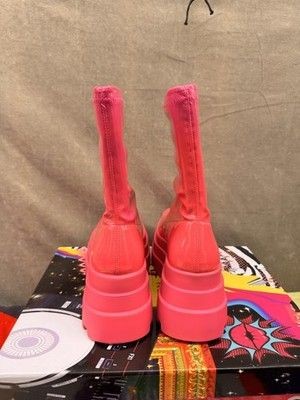 Cape Robbin Boots Womens Size 8 Pink Beluga Bootie Platform Chunky Lug Sole 4