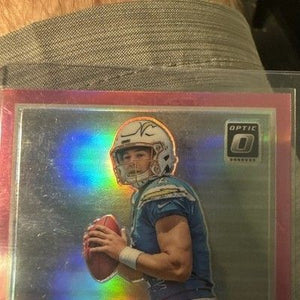 2019 Donruss Optic #189 Easton Stick Optic Bronze Auto Los Angeles Chargers 5