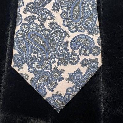 Carlo Columbo Tie Mens Blue Paisley Silk Made Italy The Rack Formal Neckwear