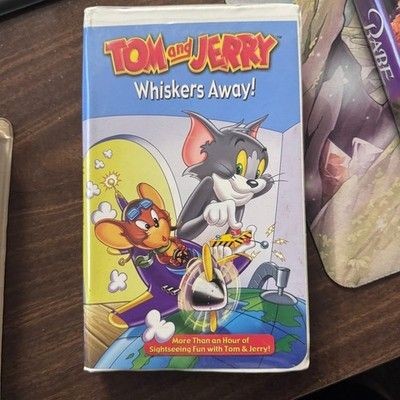 Tom and Jerry Whiskers Away VHS Tape 72 Minutes Not Rated