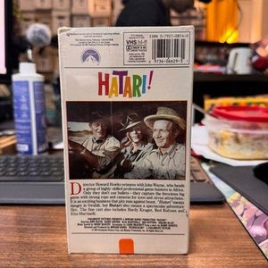 Hatari John Wayne VHS Movie Paramount Pictures 1962 Adventure Film Very Good 2