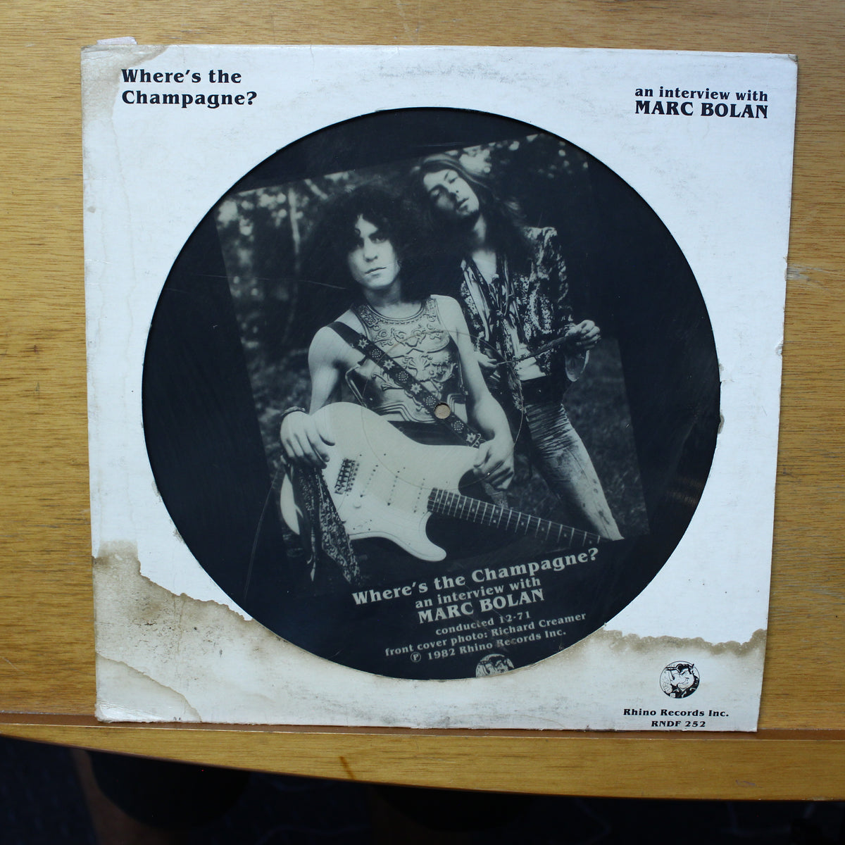 MARC BOLAN Where's the Champagne? LP Rhino Records Inc. RNDF 252 1982