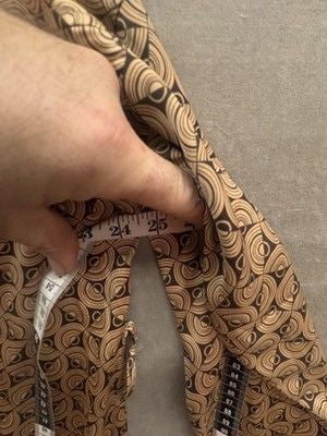 12th Tribe Shirt Womens Medium Brown Geometric Button Down Collared Long Sleeve 4